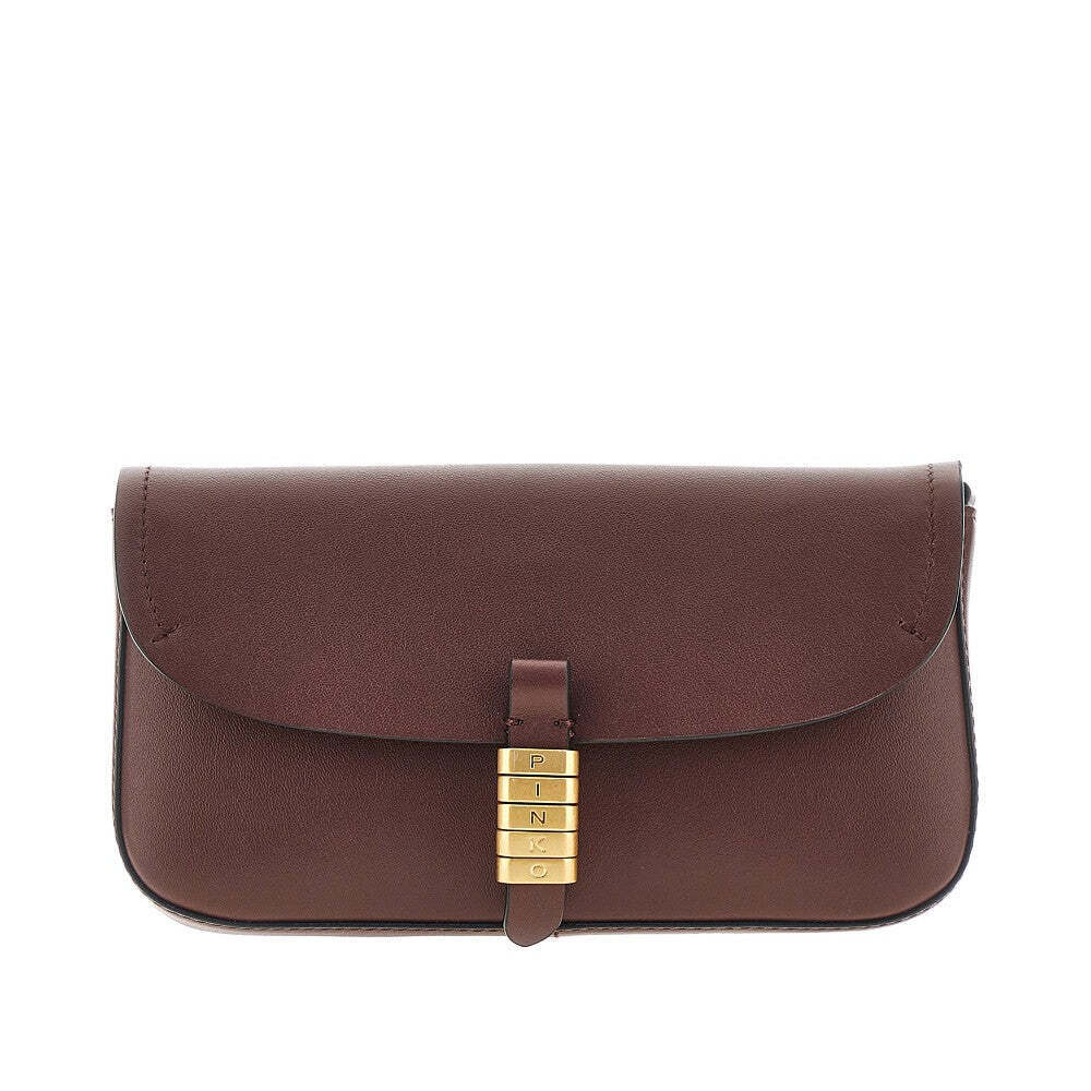 Pinko Saddle Flat Leather Pouch